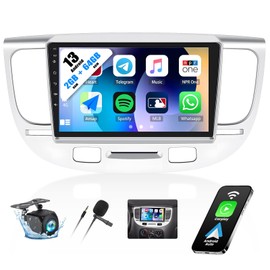 2+64G Car Radio for Kia Rio 2005-2011 with Wireless Carplay Android Auto,9 inch Touchscreen Kia Rio Car Stereo Radio Support Mirror Link WiFi GPS Navigation Bluetooth FM RDS EQ SWC Backup Camrea
