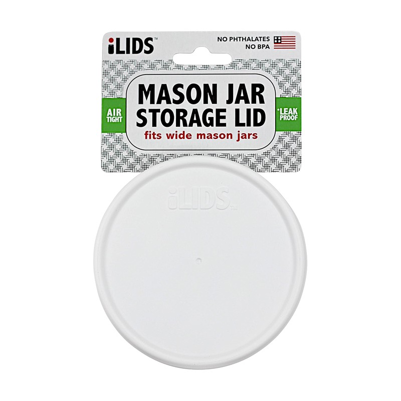 iLIDS Mason Jar Storage Lid, Wide Mouth, USA Made, Ocean