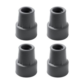 4本足 杖先ゴム 杖 つえ ステッキ 介護 安定 替えゴム 滑り止めゴム (19mm, グレー)
