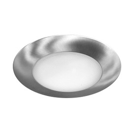 NICOR Lighting 6 inch Nickel Recessed Shower Trim with Albalite Lens (17505NK)