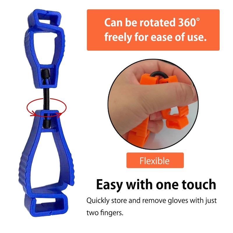 Hodyludy 3pcs Glove Clips, Glove Holder, Glove Clips For Work,