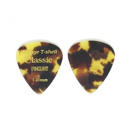 Pickboy Vintage Pick, Tortoise-Shell, Cellulose, 1.20mm, 10 picks