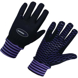 S-Products LADIES WINTER HORSE RIDING WIND RESISTANCE THERMAL EQUESTRIAN GIRL PURPLE GLOVES (S)