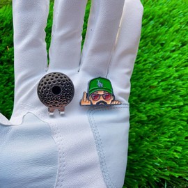 WMAWJBT Golf Ball Marker with Hat Clip, Magnetic Golf Ball Marker, Premium Golf Accessories and Funny Golf Gifts for Man Woman and Children (LA)