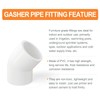 GASHER 25PCS PVC Pipe Fitting 1" PVC 45 Degree Elbow,