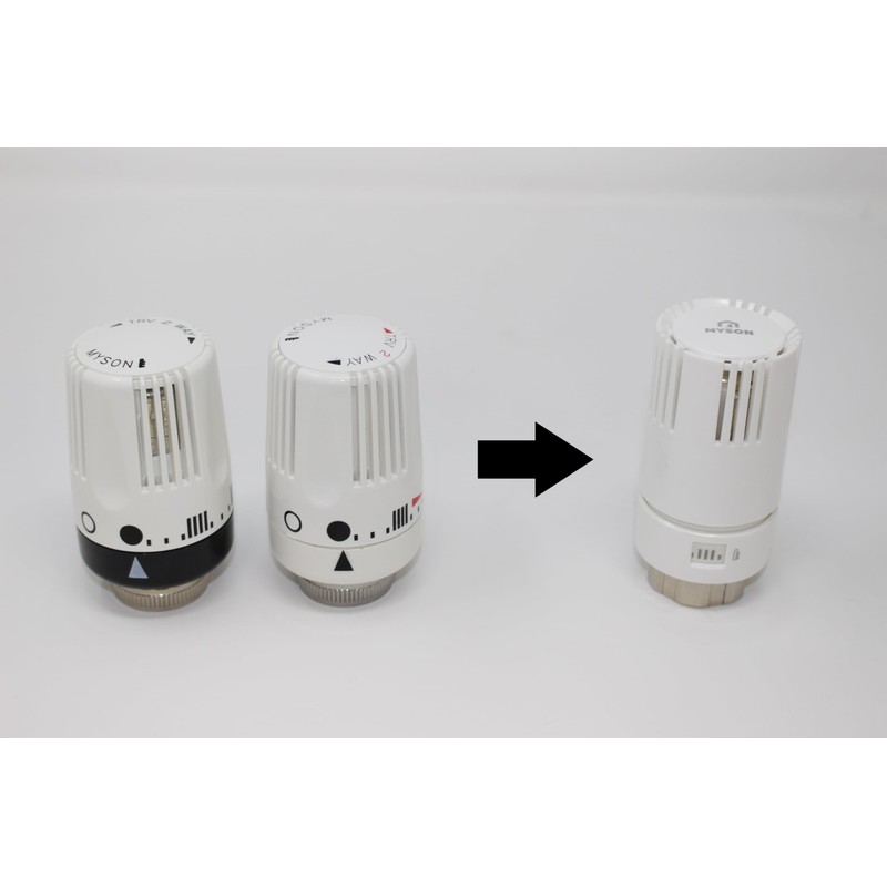 MYSON Thermostatic Radiator Valve Replacement Head Only TRV 2 Way