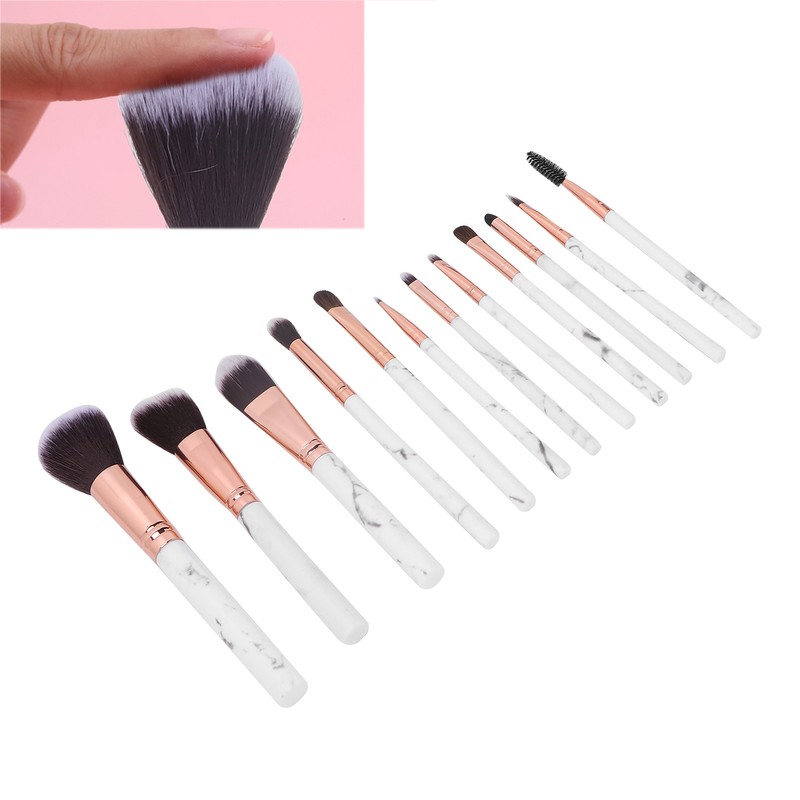 12pcs Portable Makeup Brush Set Eye Shadow Concealer Blusher Brush
