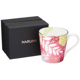 NARUMI(ナルミ) マグカップ フローラルパラダイス 290cc ピンク 花柄 華やか かわいい おしゃれ カラフルなデザイン プレゼント ギフトボックス付き 51070-2773P