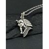 Sterling Silver King Tut Pharaoh Egypt 3D Charm Necklace, 18"