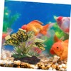 GRIRIW 2Pcs Durable Plastic Aquarium Decorations Betta Leaf Pad Hammock