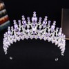 Brishow Light Up Princess Silver Rhinestones Tiaras, Bride Wedding Garden