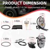 Carburetor Carb & Throttle Cable w/Intake Manifold for Yamaha Warrior