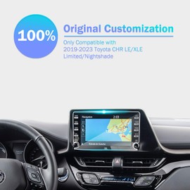 pzswuxie for 2019 2020 2021 2022 2023 Toyota CHR LE/XLE/Limited/Nightshade 8 Inch Screen Protector HD Anti-Fingerprint 9H Hardness Tempered Glass Protective Film Car Radio Accessories