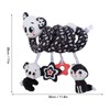 Black and White Newborn Visual Toy with Rattles, Hand Eye