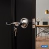 XFORT Cabriole Entrance Knob Set Polished Chrome, Door Knob with