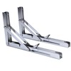 Amarine Made 1-Pack 12" Polished 304 Stainless Steel Folding Shelf