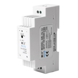 Stonenect DC 12V 1.25A 15W DR-15-12 Din-Rail Power Supply Transformer Switching Power Supplies Mountable Modular Power Supply for Industrial Automation Distribution Boxes Instrumentation