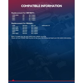 KAX Alternator 13826N for 2003-2007 Murano, 1995-2000 Maxima, 2002-2003 Maxima, 2002-2004 I35, 1998-2000 I30 Compatible with 13826N,13639, 13826, 24210