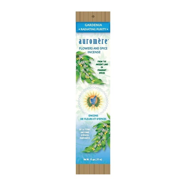 Auromere Flowers & Spice Incense Gardenia Radiating Purity 10g