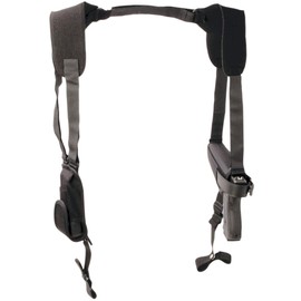 Uncle Mike's Off-Duty and Concealment Pro-Pak Kodra Nylon Horizontal Shoulder Holster (Size 5, Black)