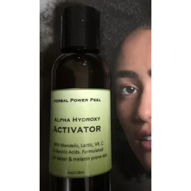 Herbal Power Peel TM AHA Green Herbal Algae Peel Activator with Kojic & Arbutin Melanin, Pigmentation