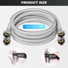 Premium Stainless Steel Washing Machine Hoses Universal Fit to All