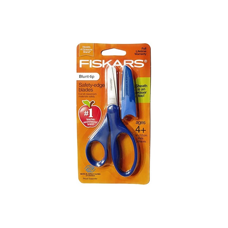 Fiskars Blunt-tip Safety-edge Blade Scissors Navy blue