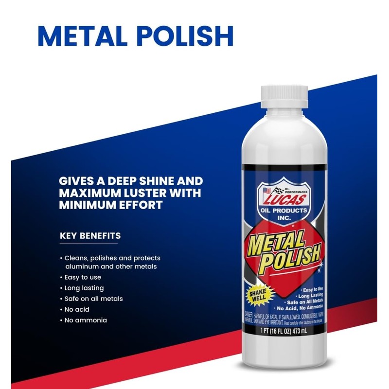 Lucas Oil 10155 Metal Polish - 16 oz.