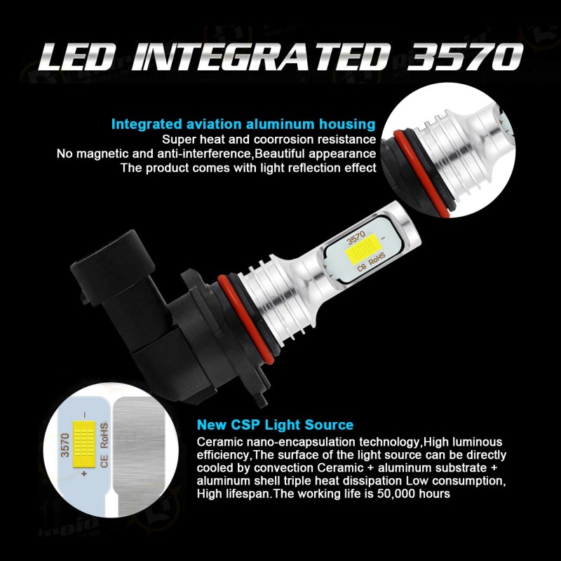 SHENKENUO For Lexus LS460 2007-2013 HID Headlight High Low Beam+LED