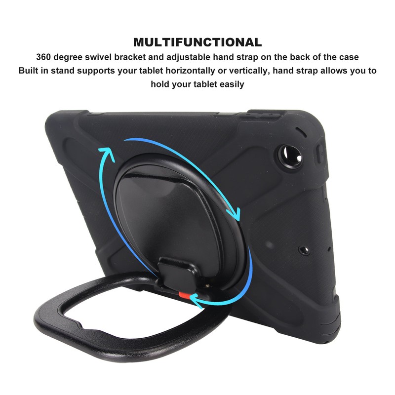 Tablet Protective Case Rugged Case with Hand Strap Kickstand and