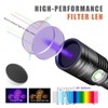 UniqueFire 1602-365nm UV Black Light Flashlight, High Power USB-C Rechargeable