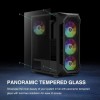 GAMDIAS ATX Mid Tower Gaming Computer PC Case Tempered Glass,