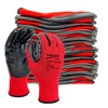 Supreme TTF 24 Pairs PREMIUM NITRILE COATED Red Nylon Work