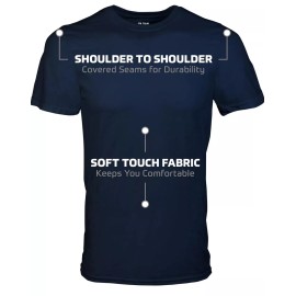 Gildan Men's Crew T-Shirts Multipack Style G1100 NavyCharcoalCa