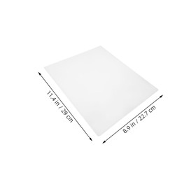 SHINEOFI 8PCS Clear Plastic Sheet Protectors Document Sleeves for Posters Menus Artwork and Certificates Reinforced Edge Page Covers for Office and Home Use