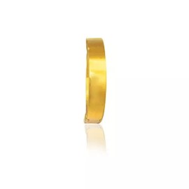 BestGoldShop 13mm Mens Single Huggie Hoop Earring with Secure Snap Bar Real 14K Yellow Gold