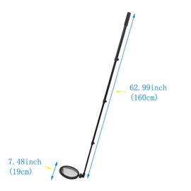 Generic Portable Vehicle Inspection Mirror with Extendable 16cm Acrylic Lens and Handle