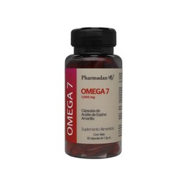 Pharmadan, Omega 7, Cápsulas de Aceite de Espino Amarillo, 60 cápsulas de 1.3 g c/u