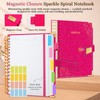 Spiral Notebook Journal 8''x 10'' 5 Subject Notebook with Dividers,