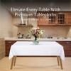 Ramanta Home Rectangle Tablecloth 60x84 inch Washable Polyester Fabric Table