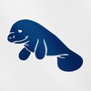 Transparent Decal Stickers Of Cute Manatee (Navy Blue) Premium Waterproof