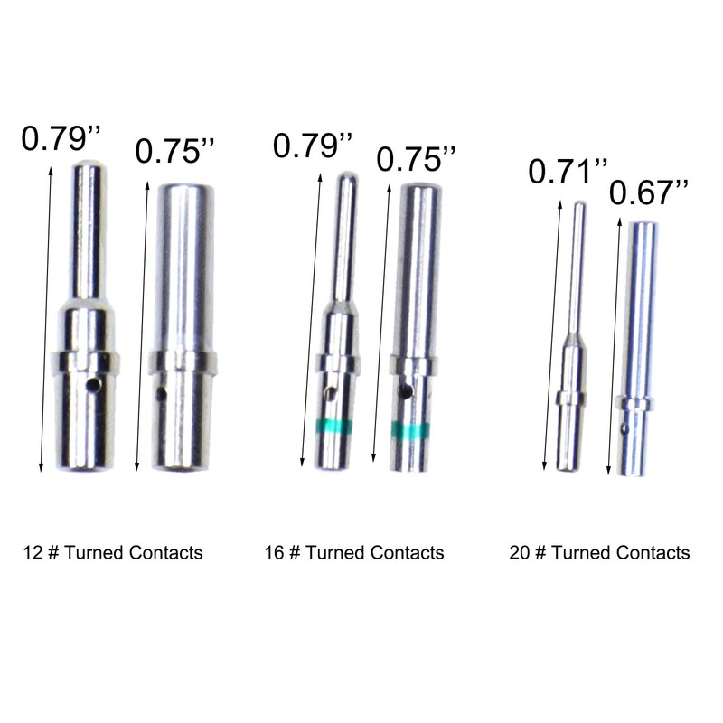 180 Pcs for Deutsch Connector Pins and Sockets Solid Contacts