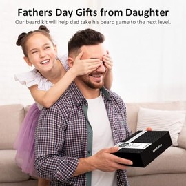 MALE GOD Kit de Barba - Set de Aseo con Aceite y Bálsamo Orgánicos, Cepillo y Peine de Madera, Tijeras, Caja de Regalo de Lujo, Bolsa de Nylon - Regalo Perfecto para Hombres