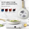 GiPP Nonstick Frying Pan Skillet with Lid - 11" White