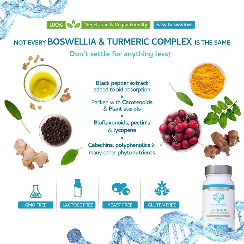 Boswellia & Turmeric Complex – 90 Capsules – Super High