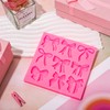 JarThenaAMCS Bow Fondant Mold Bowknot Silicone Mold Bow Coquette Chocolate