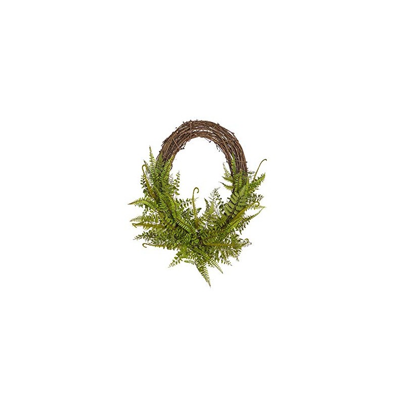 Oval Mixed Fern Wreath, 28" by RAZ Imports, Inc