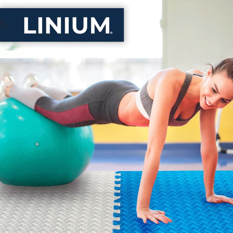 Linium Piso Colchoneta Tapete Acolchonado Gimnasio Gym 60x60 8pcs