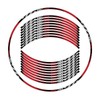 Awonderful Motorcycle Reflective Wheel Stripes kit, Vinyl Wheel Rim Stickers