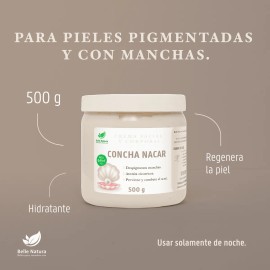 Crema Concha Nacar Anti-ácne Previene Manchas Premium 500 G Todo Tipo De Piel Día/noche